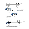Miniatyrbillede 3 af 5: TS-Holdbar Skateboard Surf Og Rail Adapter Passer Til Board Surfbræt, sølv