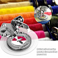 Miniatyrbillede 3 af 5: TS-Disc Broderi Trykfod Husholdnings Multifunktionel Symaskine Tilbehør Trykfod DIY