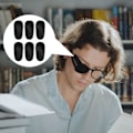 Miniatyrbilde 4 av 4: 6 stk. øyelapper for briller, gjenbrukbare øyelapper for å dekke L