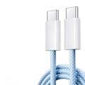 Miniatyrbild 1 av 5: 2023 Original USB C-kabel för iPhone 15 Pro Max iPad PD 65W 45W 25W Turboladdning Typ C Snabbladdare för Samsung S23 S22 Blå 1m