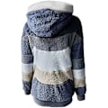 Miniatyrbillede 5 af 5: Dame Vinter Hættetrøje Varm Plys Frakke Med Lynlåslomme Løs Kappe Dame Tøj Teddy Fleece Jakke Langærmet Vinterjakke Overtøj Streetwear X08 Sort ...
