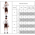Miniatyrbillede 5 af 5: Herre Bayerske Lederhosen Tyske Oktoberfest Traditionelle Shorts