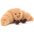 Miniatyrbillede 1 af 5: Jellycat Amuseables Croissant Plysjlegetøj, Lille 8,5 tommer | Bageværksplys | Sjov gave