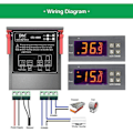 Miniatyrbilde 4 av 5: STC-1000 temperaturregulator, 12V 10A allsidig digital termostat med NTC-sonde for beskyttelse, varme og kjøleluke
