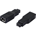 Pikkukuva 1 / 5: IEEE 1394 FireWire 400 -tyyppi FireWire 800:aan 6-nastainen naaras - 9-nastainen uros FW 800 urosadapteri (2 kpl)