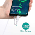 Miniatyrbilde 4 av 5: 5A Type-C USB-kabel [2-pakning 2m] Huawei Supercharge Qc 3.0 40W Hurtiglading Kompatibel med Huawei P30 P30 Pro P20 P20 Pro Mate 20 Pro Samsung Galaxy S8/