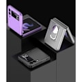 Miniatyrbillede 5 af 5: GKK Armor Samsung Galaxy Z Flip 3 Cover med Finger Ring - Sort Sort