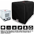 Miniatyrbild 4 av 4: IBC Tankskydd för 1000L IBC-behållare, 116 x 100 x 120 cm Vattentankskydd Anti-UV Anti-Regn (Svart).ca{HH}