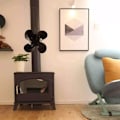 Miniatyrbillede 3 af 4: Brændeovnsventilator, 4 blade, varmeaktiveret pejsventilator, til brændeovn/pejs/gas/piller/træstammer