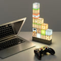 Miniatyrbild 2 av 5: Minecraft Nattlampa Byggklossar Stitching Lamp USB Ström