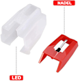 Miniatyrbild 5 av 5: Replacement Turntable Needles Red (4 Pack)