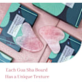 Pikkukuva 3 / 5: Ruusukvartsi Gua Sha -kasvotyökalu, kvartsi Gua Sha -kivi SPA-akupunktioterapiaan, triggerpistekäsittelyyn, Guasha-kasvohierontalaite ihonhoitoon