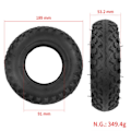 Miniatyrbillede 5 af 5: TS-200x50 Massivt Dæk Til Speedway Mini 4 Pro Baghjul 8 Tommer Elektrisk Scooter Dæk Mini 4 Pro Bag T