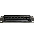 Miniatyrbillede 1 af 5: TS-8 Port Straight-through Cat6 Patch Panel Rj45 Netværkskabel Adapter Jack Ethernet Distributionsramme