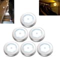 6-pack Motion Sensor Light, Battery Operated LED Night Light, Stair Lighting, Under-Cabinet Lighting, Stick Anywhere in Home, Kitchen, Hallway, Closet