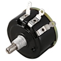 Pikkukuva 3 / 5: TS-Wx050 10k Ohm 5w 6mm Pyöreä Akseli Lankarullapotentiometri Musta+hopea