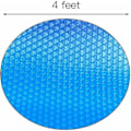 Miniatyrbild 2 av 4: TS-Bubbelplast - Rund Solpoolöverdrag Skyddstäcke för Soluppvärmning av Pool Utomhus Trädgård Isoleringsfilm