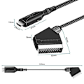 Pikkukuva 3 / 4: HDMI - Scart -kaapeli HDMI - Scart -sovitin HDMI - Scart -muunnin videoadapteri
