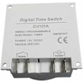 Pikkukuva 3 / 3: TS-CN101 Digitaalinen ajastin 12 V DC/AC, ohjelmoitava LCD-ajastinkytkin pistorasioille, valkoinen