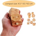 Pikkukuva 5 / 5: 3D IQ-puzzlesi puusta, aivopeli, aivojumppa, WELLNGS