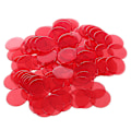 Pikkukuva 5 / 5: TS-100kpl Kirkkaat punaiset muoviset bingo-merkit 1,9 cm