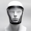 Miniatyrbillede 4 af 4: TS-Helmaske i 1 del med ramme, anti-dug, anti-støv, ultra-klar helmaske, hygiejnisk anti-dråbe, briller - Sort
