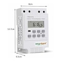 Miniatyrbilde 3 av 4: TM616 Programmerbar Bryter Relé, Digital Elektrisk Ukentlig Timer 12V med Digital LCD-skjerm - Hvit