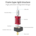 Miniatyrbillede 2 af 4: Mk8 Hot End Ekstruder Hot End Kit med 0,4 mm dyse*5 og etui*1 til Ender 3 / Ender 3s / Ender 3 Pro 3D-printer