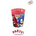 Miniatyrbilde 2 av 2: Sonic the Hedgehog Sega mikro-premium plastkrussett 4 deler 250 ml