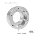Miniatyrbillede 5 af 5: TS-For G29 13/14 tommer Rat Adapterplade 70mm Pcd Bilspilsmodifikation Sort