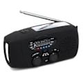 Miniatyrbilde 1 av 4: TS-Nødradio med dynamo og solcelle – sveiveradio med lommelykt, nødsignal og USB-lading