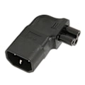 Miniatyrbillede 5 af 5: 4 stk. IEC320 C14 til IEC320 C5 Strømadapter 90 Grader Højre Vinkel IEC320 C14 Han til C5 Hun Strømadapter 250V