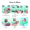 Miniatyrbillede 3 af 5: Mambobaby B510 Ikke-oppustelig babyflydering halsring hovedflydering svømmering legetøj svømmetræner til [DM] pink Medium Size for 0-6 måneder