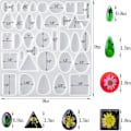 Miniatyrbillede 5 af 5: Harts forme Silikoneforme Forme Harts øreringe Forme