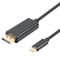 Miniatyrbilde 1 av 5: INF USB-C til Displayport (DP) adapterkabel 1,8 m Svart
