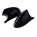 Miniatyrbilde 2 av 5: TS-1par Bil Blank Svart Ku Horn Sidespeil For 1 3 Serie E81 E87 E90 E92 2004 2005 2006 20