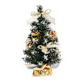 Miniatyrbillede 2 af 3: Lille juletræ med lys, mini desktop dekoreret juletræ (20 cm) TA