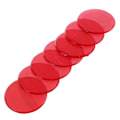 Pikkukuva 2 / 5: TS-100kpl Kirkkaat punaiset muoviset bingo-merkit 1,9 cm