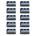 Miniatyrbillede 1 af 5: TS-10 stk. 3,3v 5v 8 Bit Blå Fælles Katode Led Indikator Modul Diy Kit Til Nano 4 Nodemcu V3