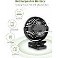 Pikkukuva 3 / 4: TS-Leirintäpuhallin Klipsipuhallin USB 6-21 tuntia käyttöaikaa 4 nopeutta LED-valoilla ja telttakoukulla 360° kierto Hiljainen Recha