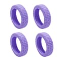 Resväskor Hjulskydd Silikon Tyst Skyddsskydd för Kabinväskor för De Flesta 8 Spinnerhjul Lila Purple 4pcs