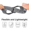 Miniatyrbillede 4 af 5: Flettet urrem til Xiaomi Mi Band 7 6 5 4 3 Rem Elastisk justerbart armbånd til Amazfit Band 5 Band Udskiftningsarmbånd sort