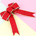Miniatyrbild 4 av 5: 10 st julrosetter, rosettdekorationer, julgran Rot