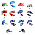 Miniatyrbilde 2 av 3: Disney Pixar Fly og Biler Lyn McQueen Mack Transportbil Lastebil Bilsett Lekebiler