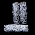 Miniatyrbillede 3 af 5: Aroma Blad Bunt Hvid Salvie Smudge Sticks Meditation Duft Smudging Ritualer Røg Værktøjer Hjem Rengøring Røgelse