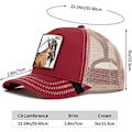 Miniatyrbillede 4 af 5: dame unisex mesh lastbilshat firkantet patch cap Klassisk justerbar almindelig hat (Gorilla) CNMR - Perfet