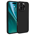 Miniatyrbillede 1 af 2: TS-Etteri silikonecover til iPhone 16 Pro med hul til håndledsrem - Sort