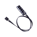 Miniatyrbild 2 av 5: TS-40cm 1 till 5 4-pin Molex Tx4 Pwm Fläkt Cpu Hub Splitter PC Chassi Kylare Förlängningskabel Adapter