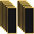 Miniatyrbillede 1 af 4: 12 stk. fingerboard skum greb tape, selvklæbende grebbræt skum tape sort skridsikker skum greb tape til fingerboards, 110 x 38 x 1 mm