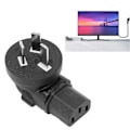 Miniatyrbillede 4 af 5: 4-pak AU-stik til IEC320 C13 strømadapter 10A 250V 2500W Plug and Play computerstrømadapter AU-stik 100-250V